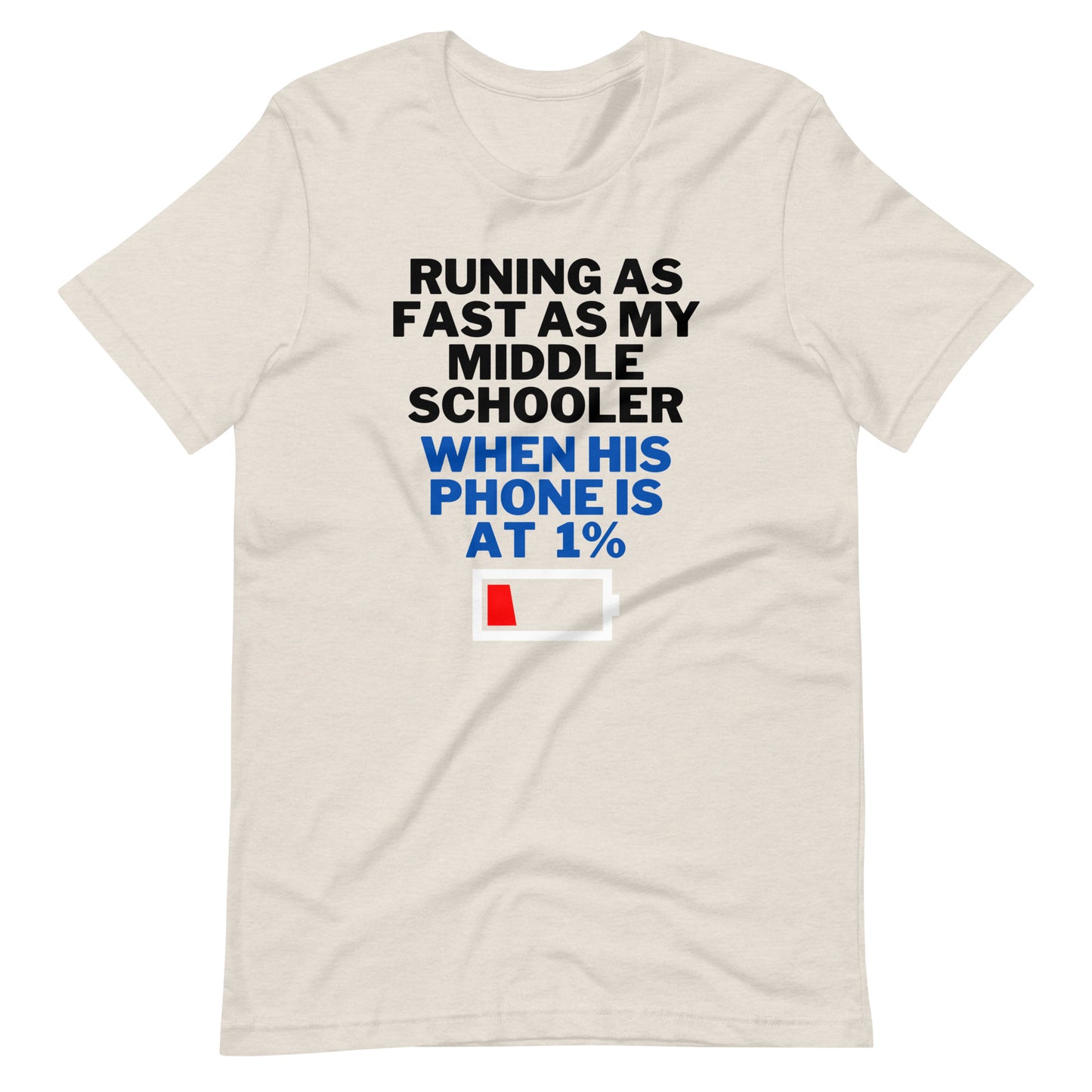 His Phone Is At 1% T-Shirt